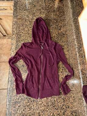 Aeropostale Lightweight Full-Zip Thin Hoodie